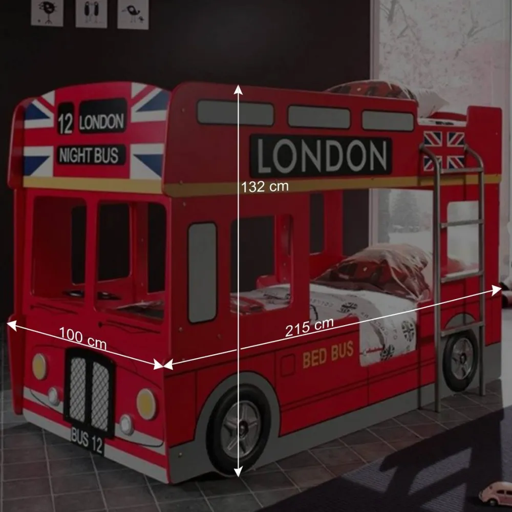 Kinder Wohnen Etagenbett Liner in Rot