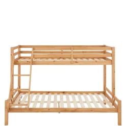 Wohnen Kindermöbel|Kinderbetten*Etagenbett mit breitem Bett unten aus Kiefer - Inverness