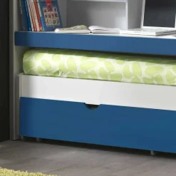 Kinder Wohnen Etagenbett Musty in Blau-Weiß