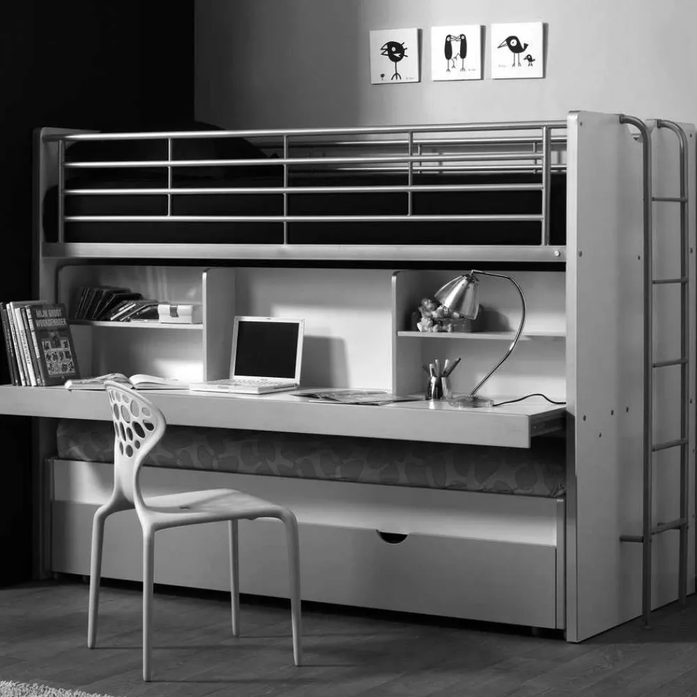 Wohnen Kindermöbel|Kinderbetten*Etagenbett Nowy in Weiß-Blau