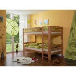 Wohnen Kindermöbel|Kinderbetten*Etagenbett Paddy in Buche Massivholz