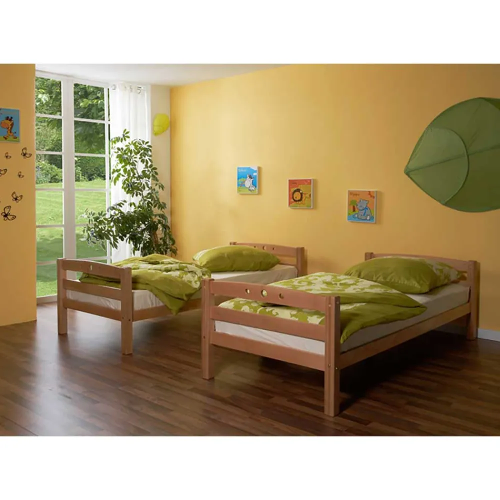 Wohnen Kindermöbel|Kinderbetten*Etagenbett Paddy in Buche Massivholz