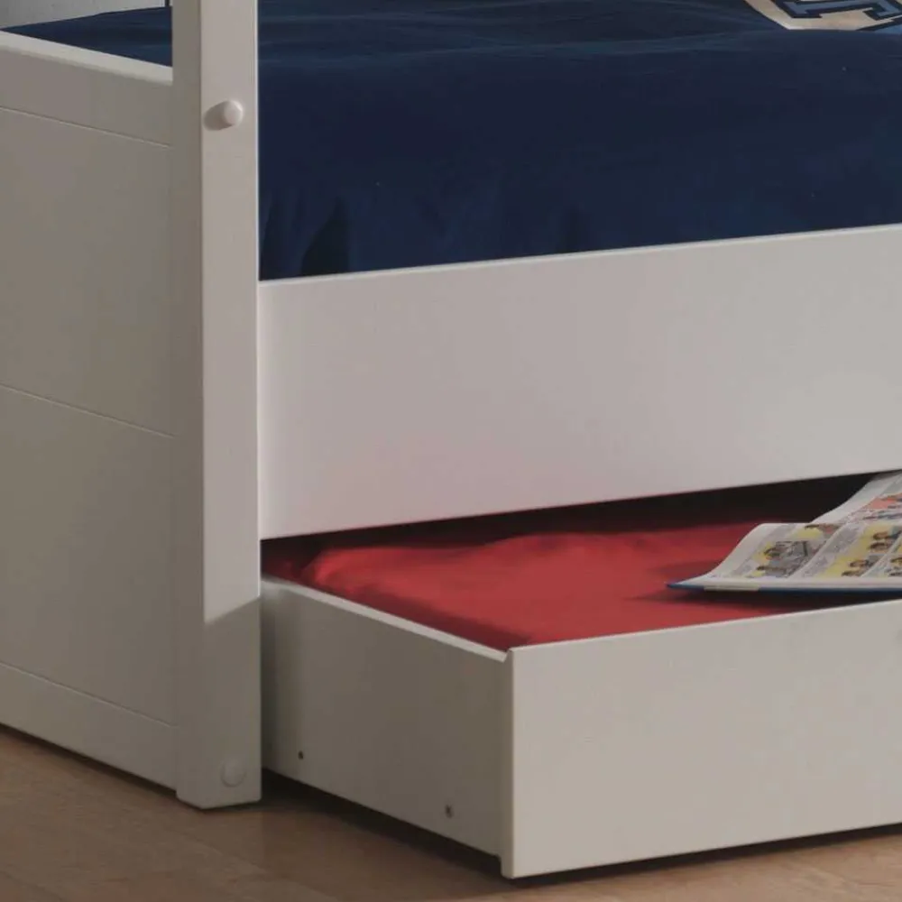 Kinder Wohnen Etagenbett Raven in Weiß