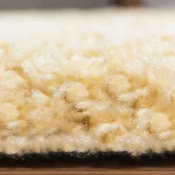 Wohnen Weiße Möbel|Skandinavische Möbel*Ethno Läufer oder Teppich in Gelb & Creme - Kareta