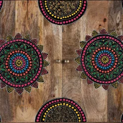 Wohnen Boho Style Möbel|Orientalische Möbel*Ethno Style Highboard handbemalt - Azua