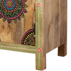 Wohnen Boho Style Möbel|Orientalische Möbel*Ethno Style Highboard handbemalt - Azua