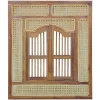 Wohnen Orientalische Möbel|Rattanmöbel*Ethno Style Spiegel aus Teak Holz & Rattan - Vilrada