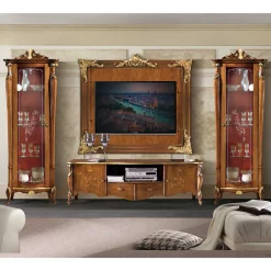 Wohnen Wohnwände|Wohnwand*Extravagante TV Anbauwand Möbelset - Carlenna (vierteilig)