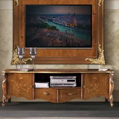 Wohnen Wohnwände|Wohnwand*Extravagante TV Anbauwand Möbelset - Carlenna (vierteilig)