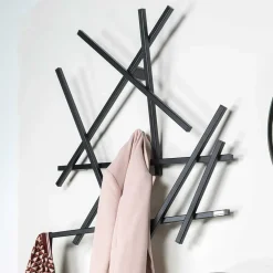 Wohnen Garderoben|Garderoben*Extravagante Wandgarderobe in Schwarz - Volkma