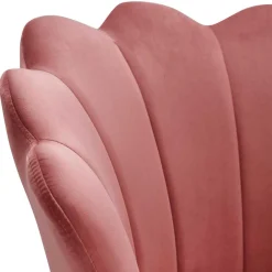 Wohnen Extravaganter Armlehnenstuhl in Rosa Samt - Envus