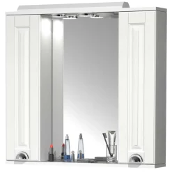 Wohnen Extravaganter Bad Spiegelschrank in Weiß - Akira