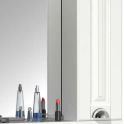 Wohnen Extravaganter Bad Spiegelschrank in Weiß - Akira