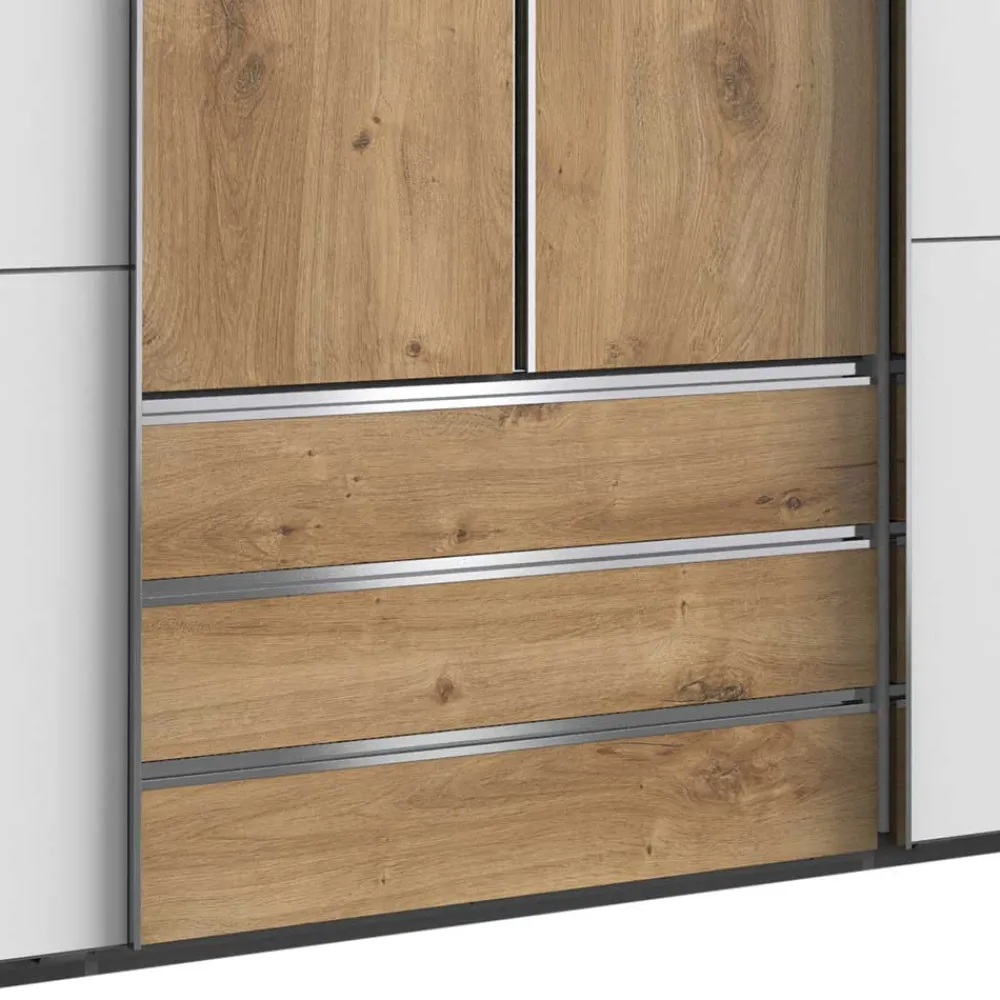 Wohnen Kleiderschränke|Kleiderschränke*Extravaganter Schlafzimmerschrank zweifarbig - Stufania