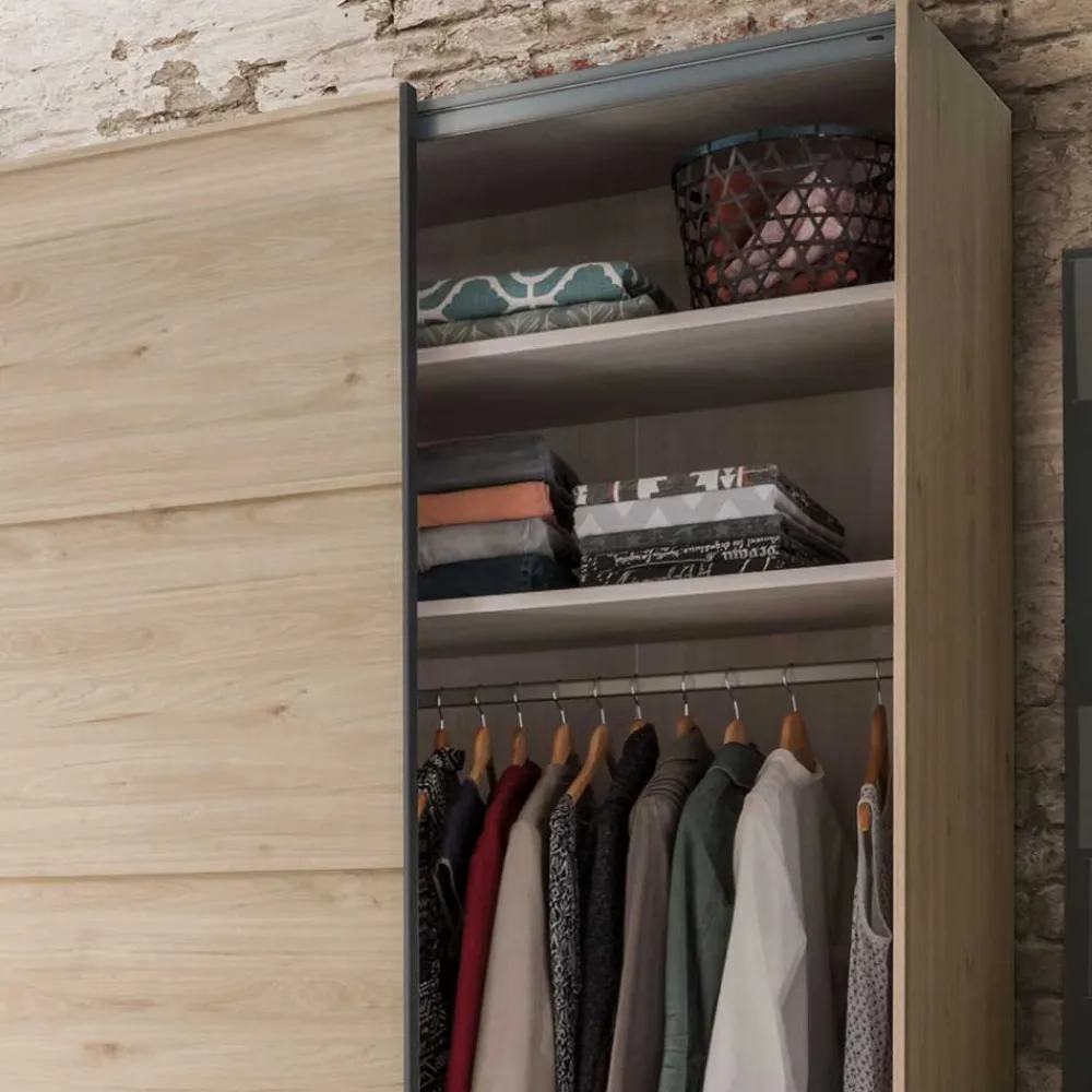 Wohnen Graue Möbel|Schlafzimmer Komplett*Factory Schlafzimmer Einrichtung Set - Licruva (vierteilig)