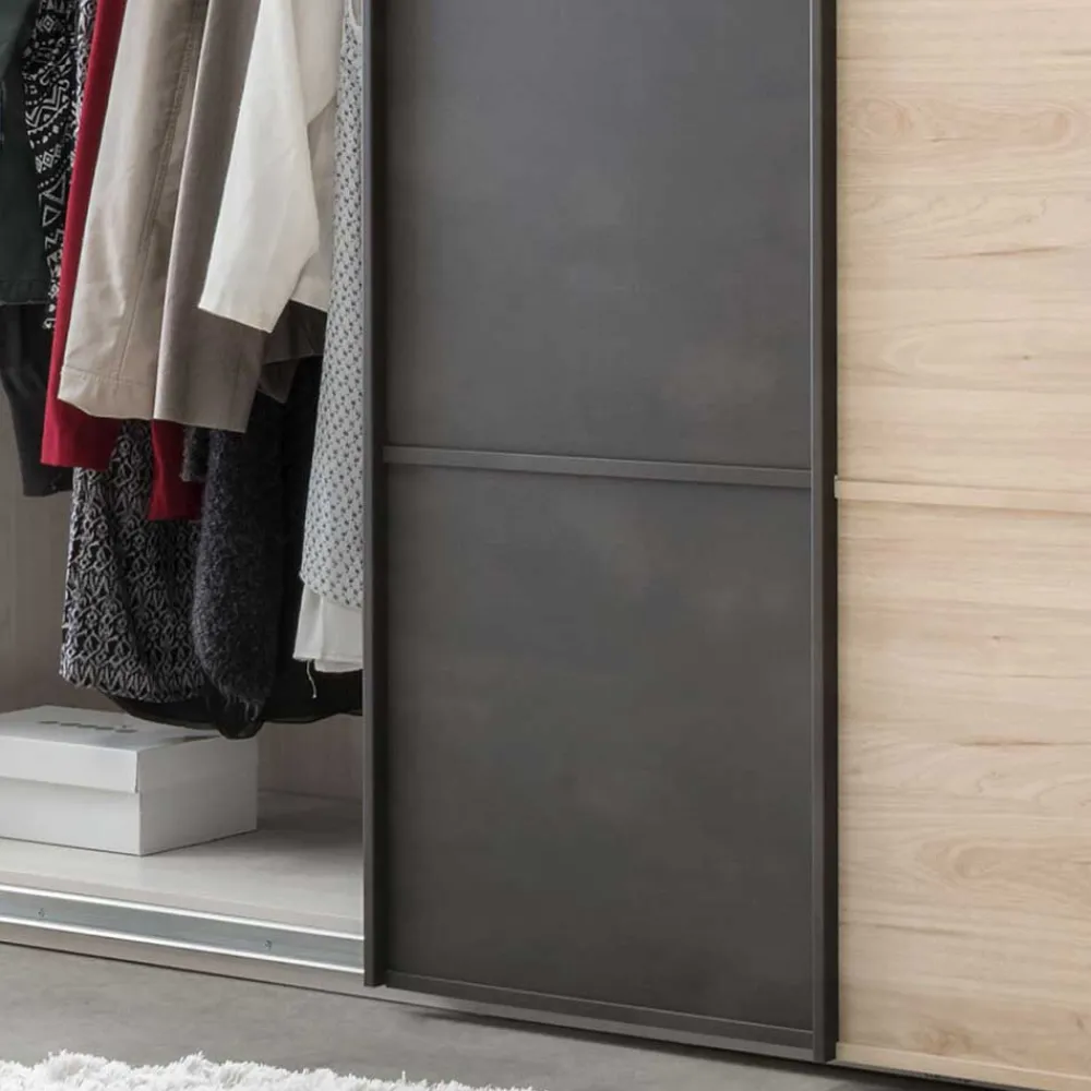 Wohnen Graue Möbel|Schlafzimmer Komplett*Factory Schlafzimmer Einrichtung Set - Licruva (vierteilig)