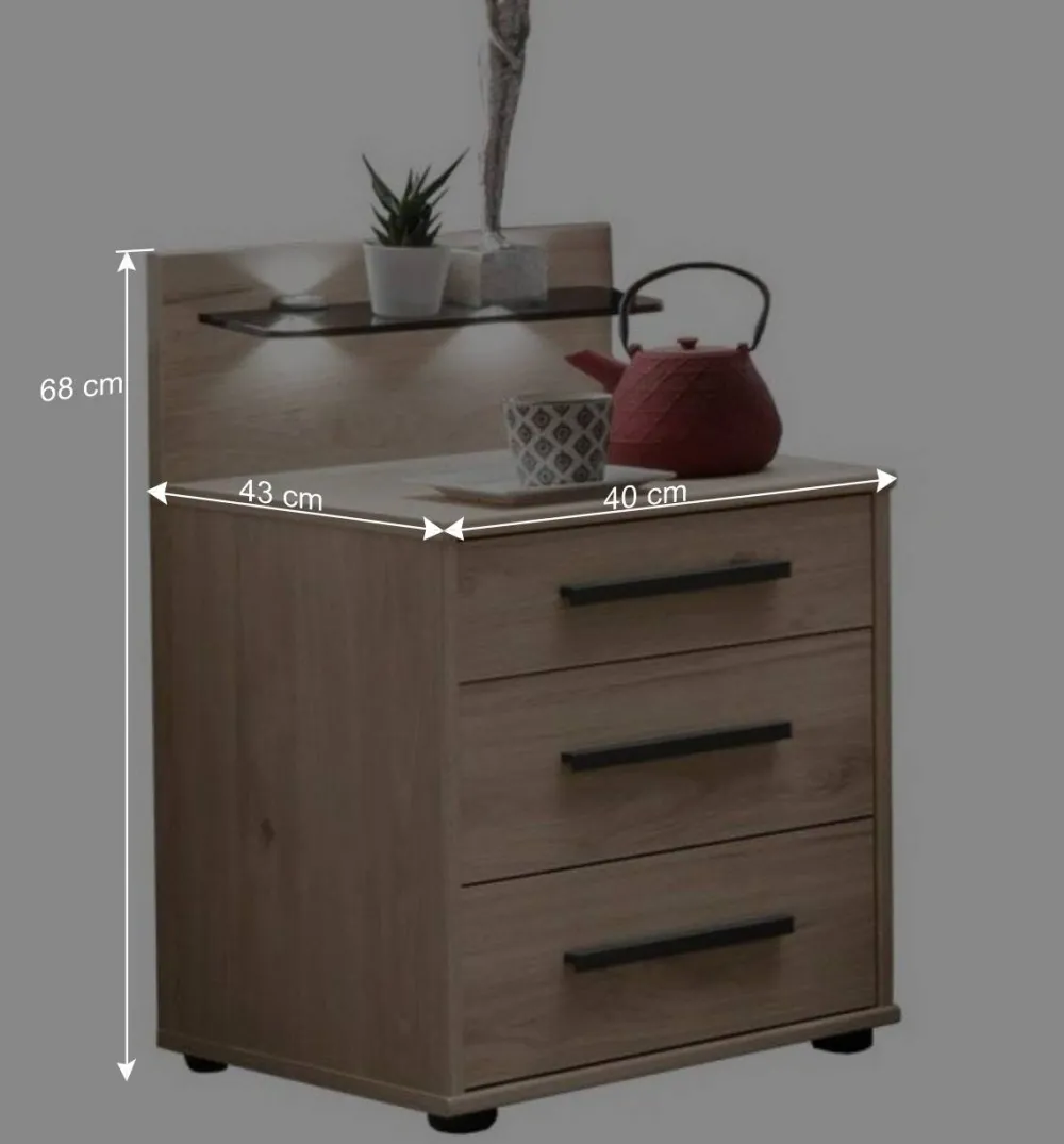 Wohnen Graue Möbel|Schlafzimmer Komplett*Factory Schlafzimmer Einrichtung Set - Licruva (vierteilig)