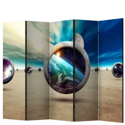 Wohnen Paravents|Wohnzimmer-Regale*Faltbare Foto Trennwand mit Fantasy Motiv - Etterna