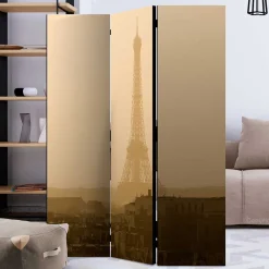 Wohnen Wohnzimmer-Regale|Paravents*Faltbare Trennwand - Eiffelturm Dämmerung - Defency