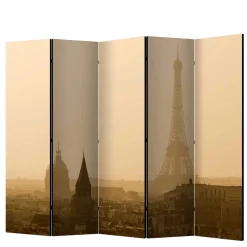 Wohnen Wohnzimmer-Regale|Paravents*Faltbare Trennwand - Eiffelturm Dämmerung - Defency