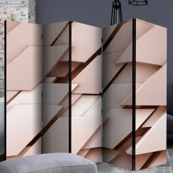 Wohnen Braune Möbel|Paravents*Faltbare Trennwand aus fünf Elementen - Cistra