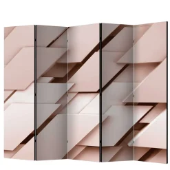 Wohnen Braune Möbel|Paravents*Faltbare Trennwand aus fünf Elementen - Cistra