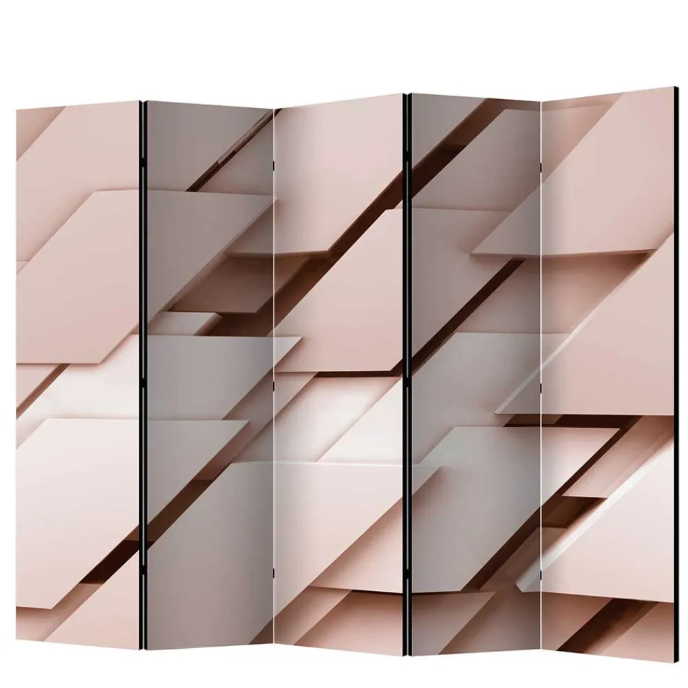 Wohnen Braune Möbel|Paravents*Faltbare Trennwand aus fünf Elementen - Cistra