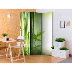 Wohnen Paravents*Faltbarer Raumtrenner mit Bambus Motiv - Florin