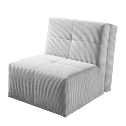 Wohnen Faltsessel in Silber Grau Cord - Levanton