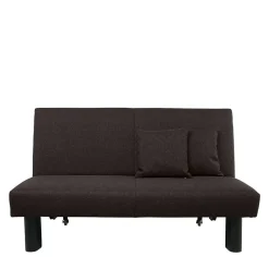 Wohnen Schlafsofas*Faltsofa in Dunkelbraun Stoff - Satorinu