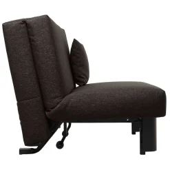 Wohnen Schlafsofas*Faltsofa in Dunkelbraun Stoff - Satorinu