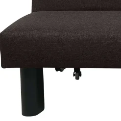 Wohnen Schlafsofas*Faltsofa in Dunkelbraun Stoff - Satorinu