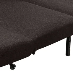 Wohnen Schlafsofas*Faltsofa in Dunkelbraun Stoff - Satorinu