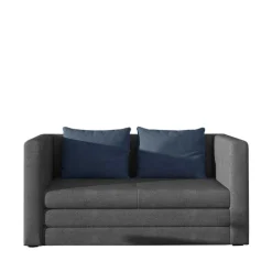 Wohnen Sofas|Sofa*Faltsofa in Grau und Jeansblau - Cancun