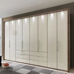 Wohnen Kleiderschränke|Kleiderschränke*Falttüren Kleiderschrank Friburgo in Creme Weiß