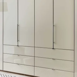 Wohnen Kleiderschränke|Kleiderschränke*Falttüren Kleiderschrank Friburgo in Creme Weiß