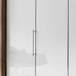 Wohnen Weiße Möbel|Jugendzimmerschränke*Falttürenschrank Yutaha in Weiß Eiche Trüffel