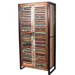 Wohnen Garderoben|Garderoben*Farbenfrohe Flureinrichtung im Shabby Chic - Vosbadus (vierteilig)