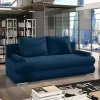 Wohnen Schlafsofas*Federkern Bettsofa in Dunkelblau - Minu