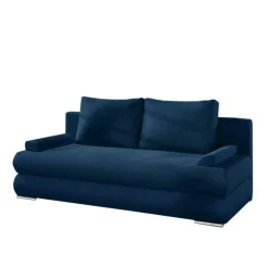 Wohnen Schlafsofas*Federkern Bettsofa in Dunkelblau - Minu