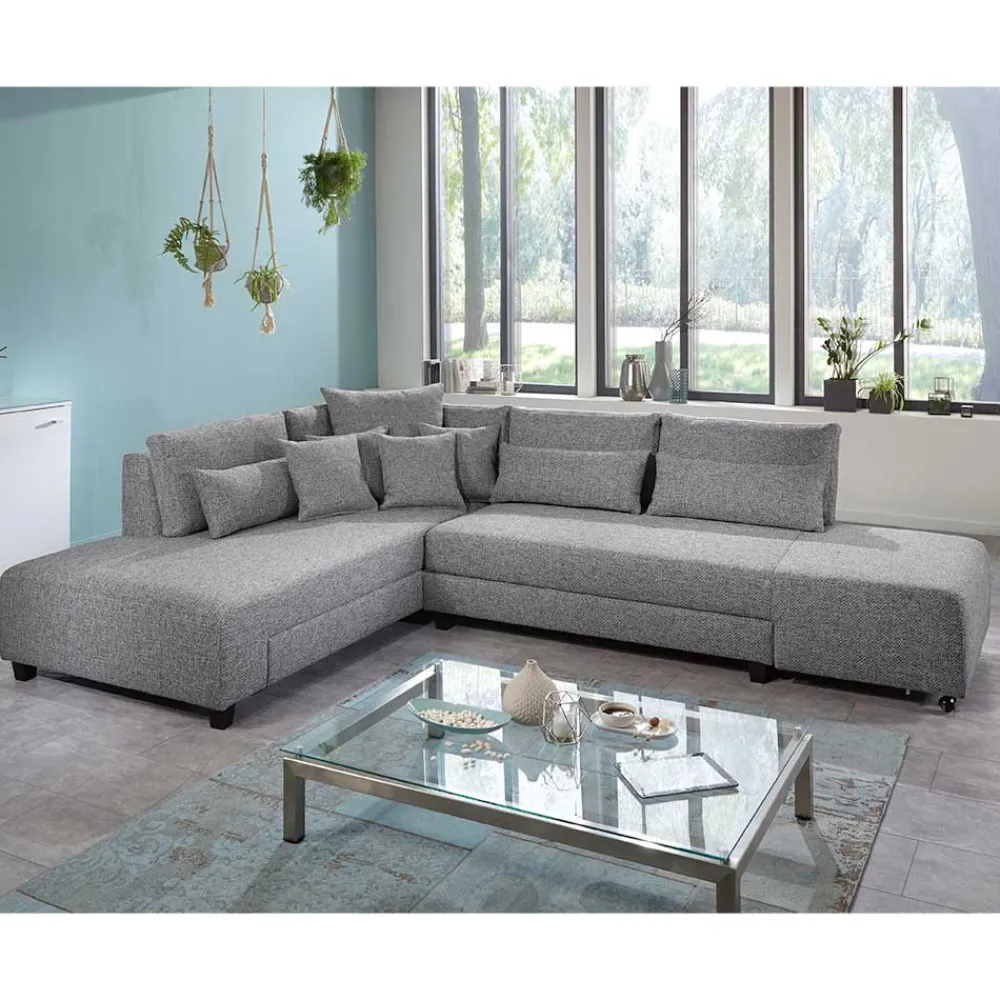 Wohnen Sofas|Sofa*Federkern Eckcouch mit Schlaffunktion - Roseanna