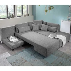 Wohnen Sofas|Sofa*Federkern Eckcouch mit Schlaffunktion - Roseanna