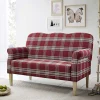 Wohnen Federkern Küchensofa in Rot kariert - Sinael