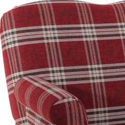 Wohnen Federkern Küchensofa in Rot kariert - Sinael