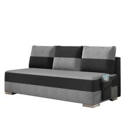 Wohnen Schlafsofas*Federkern Klappcouch in Grau und Schwarz - Zacatecas