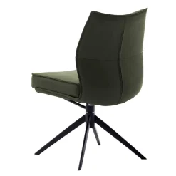 Wohnen Federkern Lederstühle in Oliv Grün - Synfrunia (2er Set)