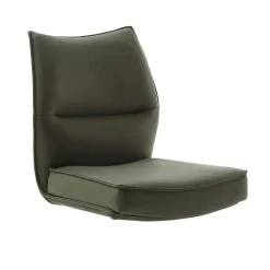 Wohnen Federkern Lederstühle in Oliv Grün - Synfrunia (2er Set)