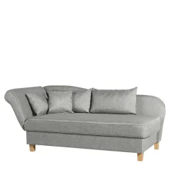 Wohnen Sofas|Sofa*Federkern Polsterliege in Hellgrau mit Buche - Zadella