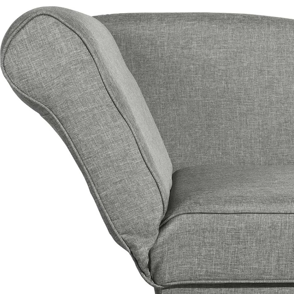 Wohnen Sofas|Sofa*Federkern Polsterliege in Hellgrau mit Buche - Zadella