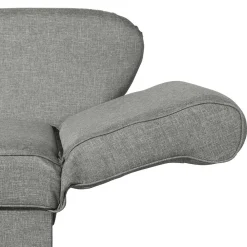 Wohnen Sofas|Sofa*Federkern Polsterliege in Hellgrau mit Buche - Zadella